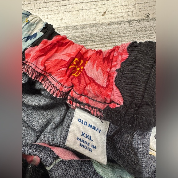 Old Navy Off Shoulder Floral Tropical Summer Dress Sundress Womens XXL New! - Picture 3 of 7